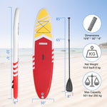 PEXMOR Inflatable Stand Up Paddle board SUP Aqua/Blue/Pink/Red