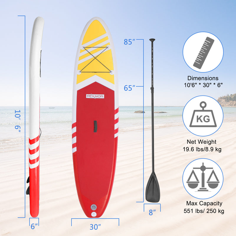 Load image into Gallery viewer, PEXMOR Inflatable Stand Up Paddle board SUP Aqua/Blue/Pink/Red
