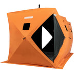 PEXMOR Waterproof Oxford Fabric Pop-up Hub-Style 15/31lbs Ice Fishing Shelter Orange