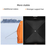 PEXMOR Waterproof Oxford Fabric Pop-up Hub-Style 15/31lbs Ice Fishing Shelter Orange