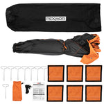 PEXMOR Waterproof Oxford Fabric Pop-up Hub-Style 15/31lbs Ice Fishing Shelter Orange