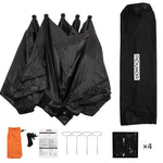 PEXMOR Waterproof Oxford Fabric Pop-up Hub-Style 15lbs Ice Fishing Shelter Black