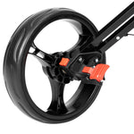 PEXMOR Portable 3 Wheel Folding Golf Push Cart Black/Blue/Green/Red