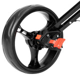 PEXMOR Portable 3 Wheel Folding Golf Push Cart Black/Blue/Green/Red