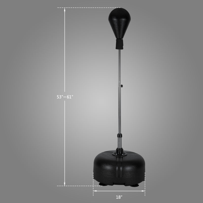 Load image into Gallery viewer, PEXMOR Height Adjustable Freestanding Punching Reflex Bag with Stand Black
