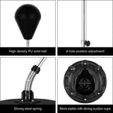 PEXMOR Height Adjustable Freestanding Punching Reflex Bag with Stand Black