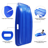 PEXMOR 35in 2 Packs Plastic Kids Snow Sled Green + Red/Blue