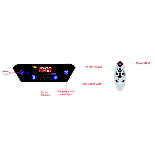 PEXMOR JF-CFM15 Home Slimming Machine with LCD Screen & Bluetooth Red
