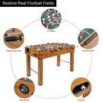 PEXMOR 48inch Foosball Table with Cup Holders Wood Color