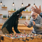 PEXMOR 48inch Foosball Table with Cup Holders Wood Color