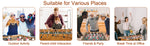 PEXMOR 48inch Foosball Table with Cup Holders Wood Color