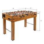 PEXMOR 48inch Foosball Table with Cup Holders Wood Color