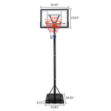 PEXMOR HY-B07N Portable Adjustable Height Basketball Hoop