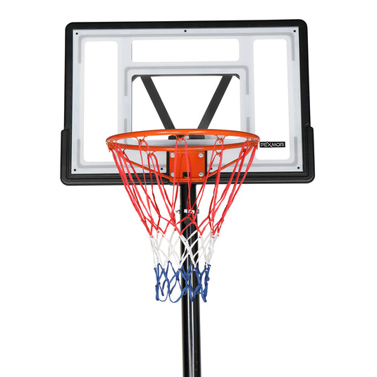 PEXMOR Portable Basketball Hoop 5.9'-10' Height Adjustable Backboard Stand