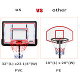 PEXMOR HY-B03S 32in Portable Adjustable Height Basketball Hoop