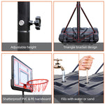 PEXMOR HY-B03S 32in Portable Adjustable Height Basketball Hoop