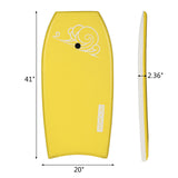 PEXMOR 41in Adjustable Lightweight Bodyboard Yellow/Blue/Pink/Green