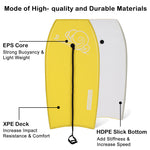 PEXMOR 41in Adjustable Lightweight Bodyboard Yellow/Blue/Pink/Green