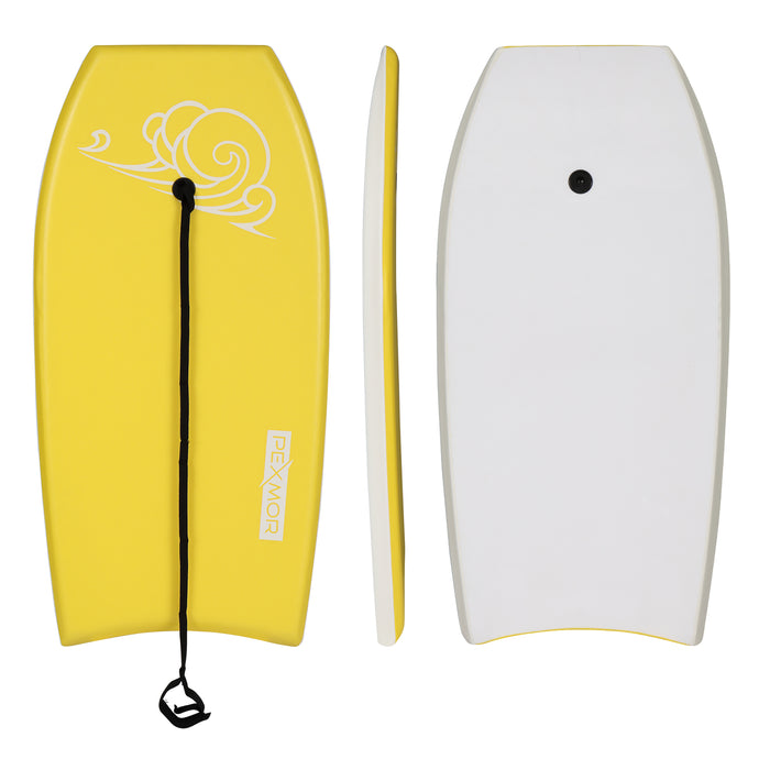 PEXMOR 41in Adjustable Lightweight Bodyboard Yellow/Blue/Pink/Green