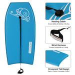 PEXMOR 41in Adjustable Lightweight Bodyboard Yellow/Blue/Pink/Green