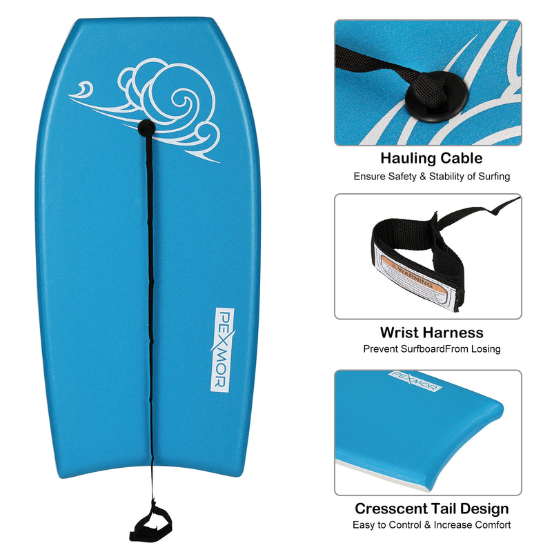 Load image into Gallery viewer, PEXMOR 41in Adjustable Lightweight Bodyboard Yellow/Blue/Pink/Green
