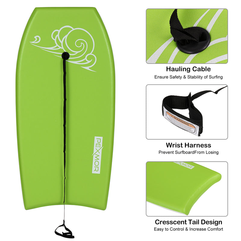 Load image into Gallery viewer, PEXMOR 41in Adjustable Lightweight Bodyboard Yellow/Blue/Pink/Green
