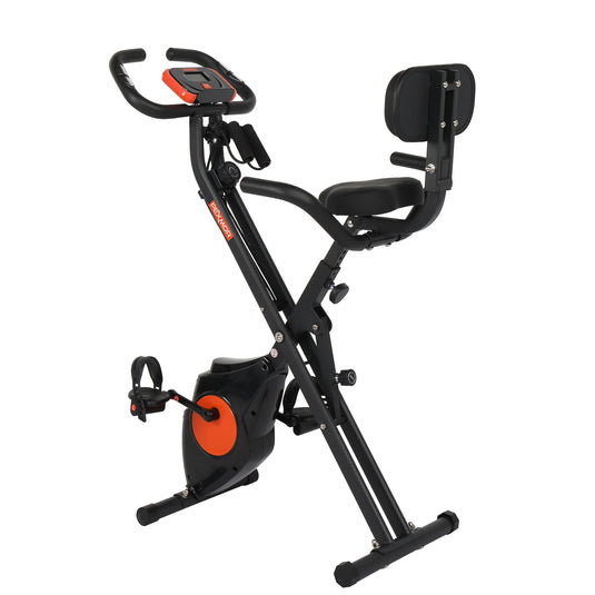 PEXMOR Adjustable Folding Exercise Bike Black