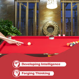 PEXMOR Wooden 48inch Billiard Table Red