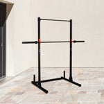 PEXMOR 500 lbs Power Cage  with Adjustable Pull Up Bar & J-Cups Black