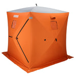 PEXMOR Waterproof Oxford Fabric Pop-up Hub-Style 15/31lbs Ice Fishing Shelter Orange