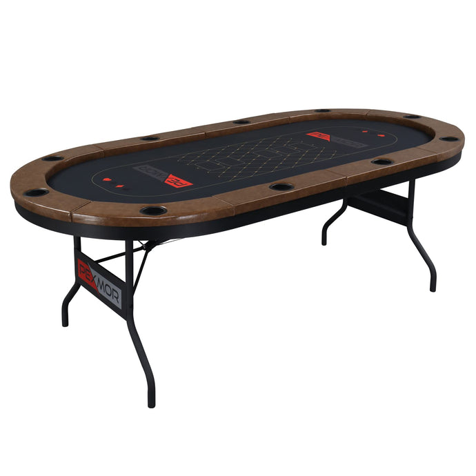 PEXMOR Foldable 10 Player Poker Table Portable Game Table
