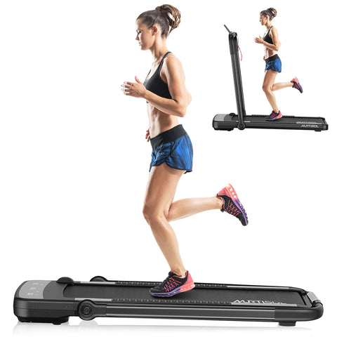 PEXMOR 2 in 1 Folding Electric Treadmill Portable Walking Machine for Home 460W/560W