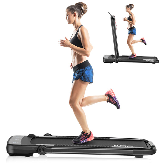 PEXMOR 560W 2 in 1 Folding Electric Treadmill Portable Walking Machine for Home