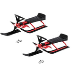 PEXMOR Twin Brakes Snow Racer Sled Red & Black