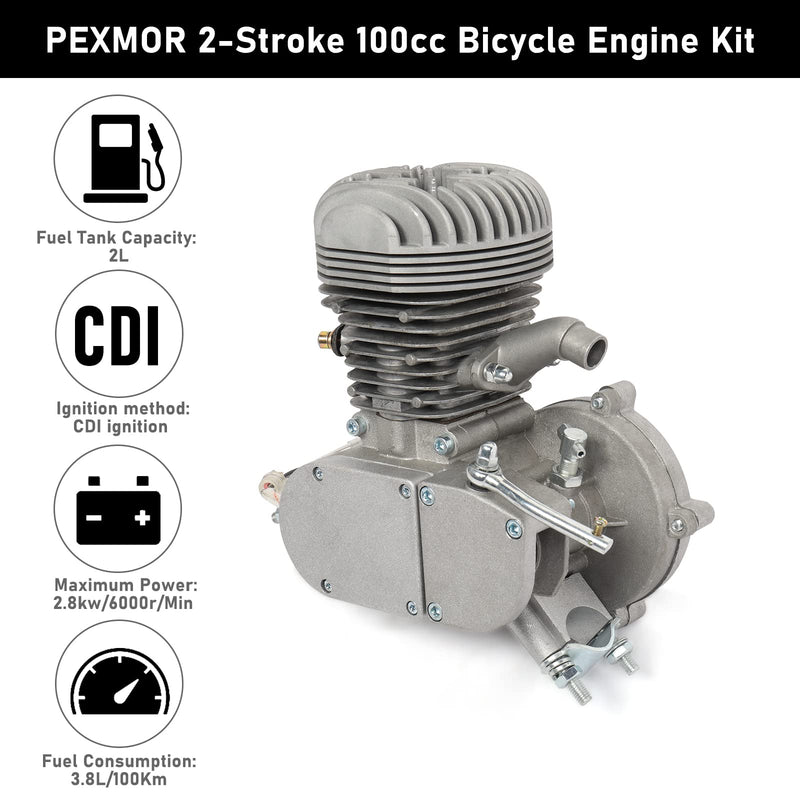 Load image into Gallery viewer, PEXMOR 100CC Bicycle Engine Refit Kit for 26/28in V Frame Bicycle
