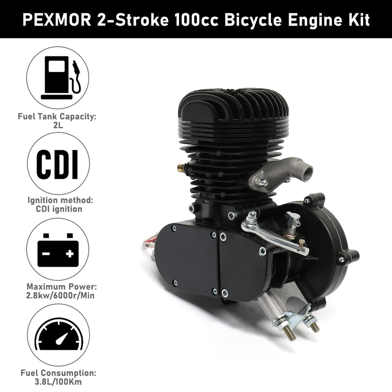 Load image into Gallery viewer, PEXMOR 100CC Bicycle Engine Refit Kit for 26/28in V Frame Bicycle
