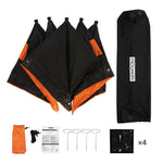 PEXMOR Waterproof Oxford Fabric Pop-up Hub-Style 15/31lbs Ice Fishing Shelter Orange