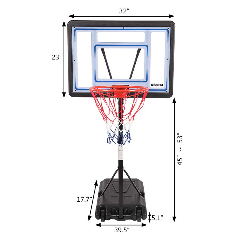 Load image into Gallery viewer, PEXMOR Pool Basketball Hoop Poolside Height Adjustable Portable Basketball Goal
