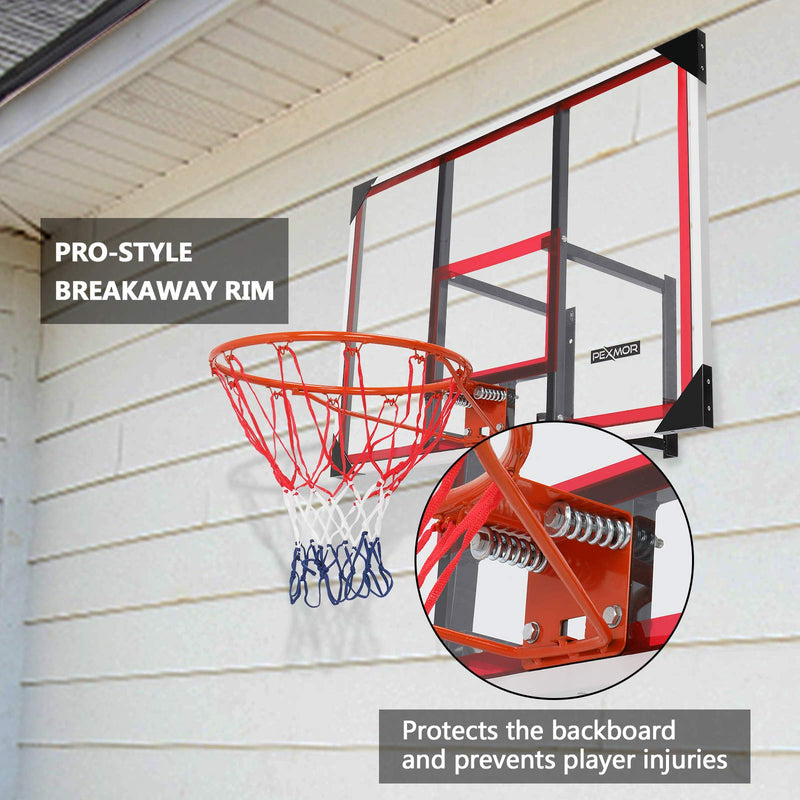 Load image into Gallery viewer, PEXMOR Basketball Hoop Set Wall-Mount Backboard Hoops
