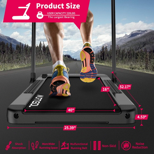 PEXMOR 560W 2 in 1 Folding Electric Treadmill Portable Walking Machine for Home