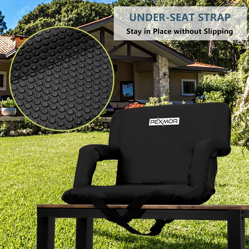 Load image into Gallery viewer, PEXMOR 21in/25in Portable Padded Seats for Bleachers Waterproof Anti-Slip Bottom
