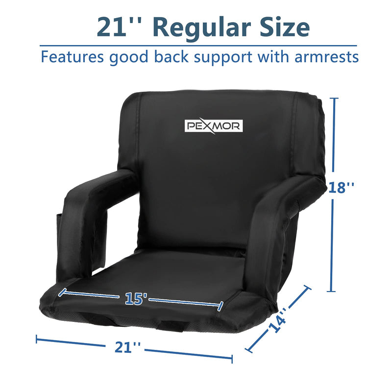 Load image into Gallery viewer, PEXMOR 21in/25in Portable Padded Seats for Bleachers Waterproof Anti-Slip Bottom
