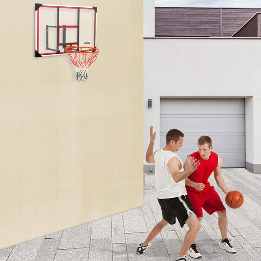 PEXMOR Basketball Hoop Set Wall-Mount Backboard Hoops