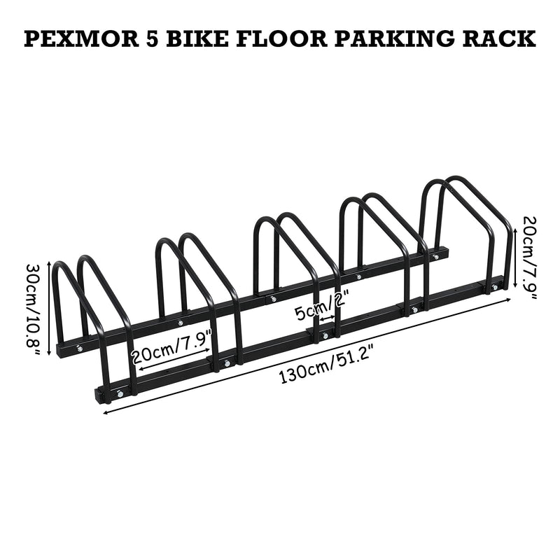 Load image into Gallery viewer, PEXMOR 4/5 Bikes Floor Parking Rack Bicycle Storage
