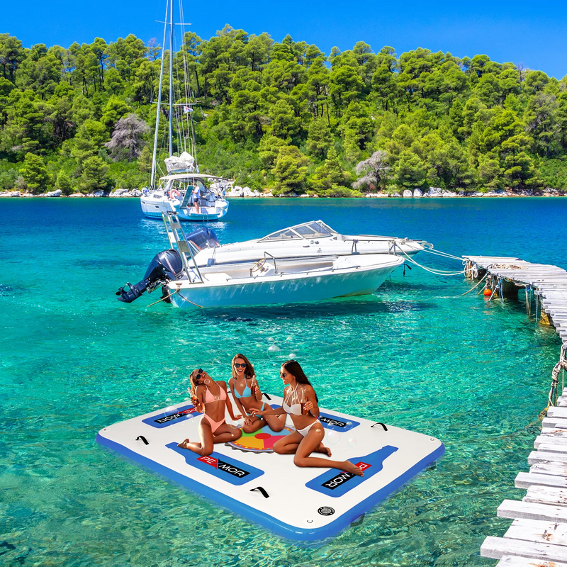 Load image into Gallery viewer, PEXMOR 5ft/8ft x 6ft Floating Mat Foam Pad Water Recreation and Relaxing
