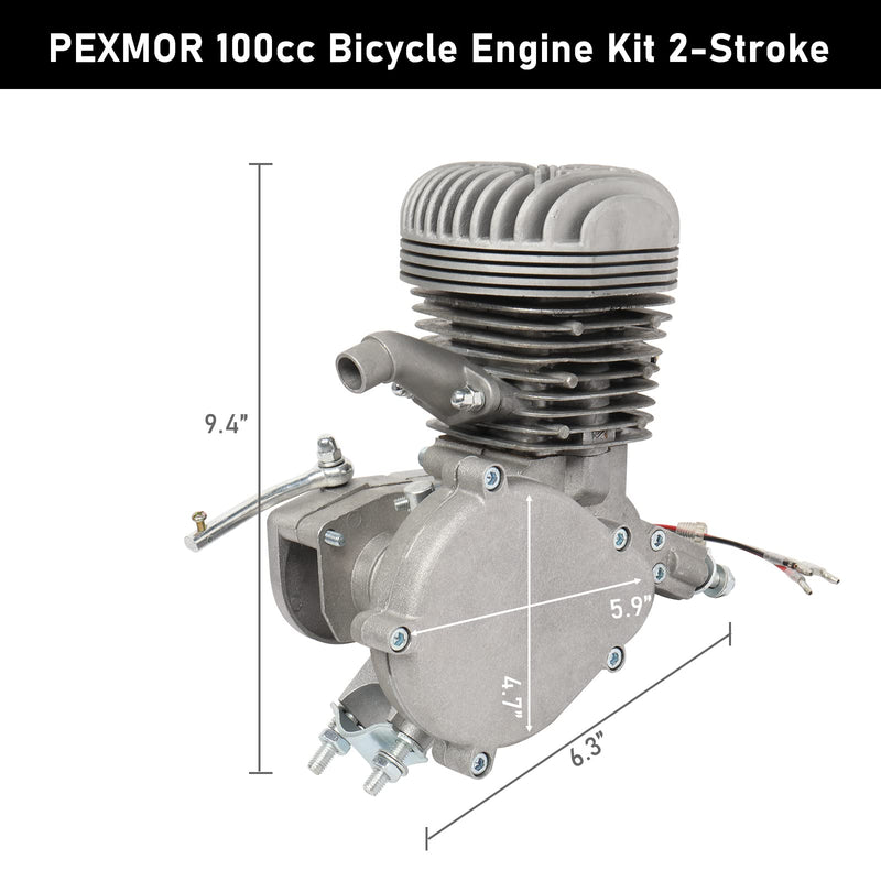 Load image into Gallery viewer, PEXMOR 100CC Bicycle Engine Refit Kit for 26/28in V Frame Bicycle
