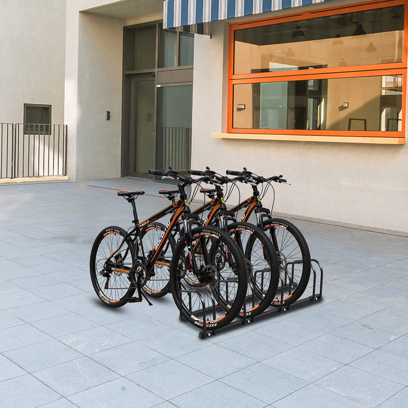 Load image into Gallery viewer, PEXMOR 4/5 Bikes Floor Parking Rack Bicycle Storage
