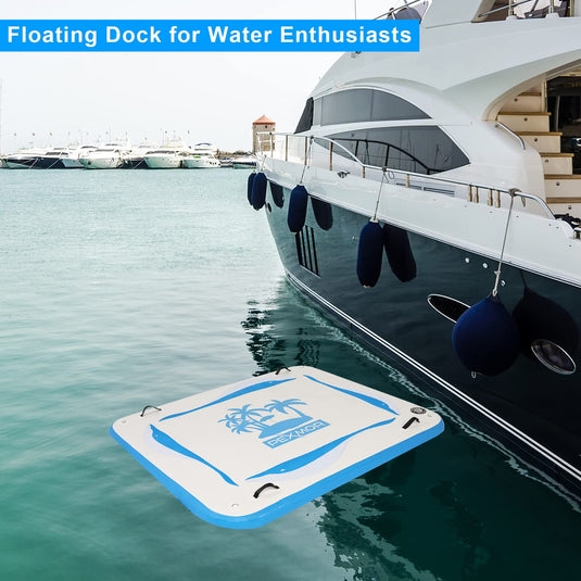 PEXMOR 5ft/8ft x 6ft Floating Mat Foam Pad Water Recreation and Relaxing