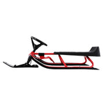 PEXMOR Twin Brakes Snow Racer Sled Red & Black